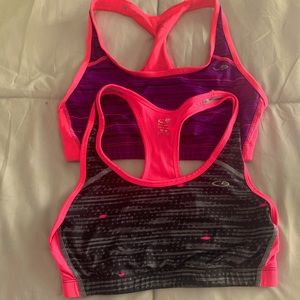 Champion Sports bras- (like new) Bright pink 😍